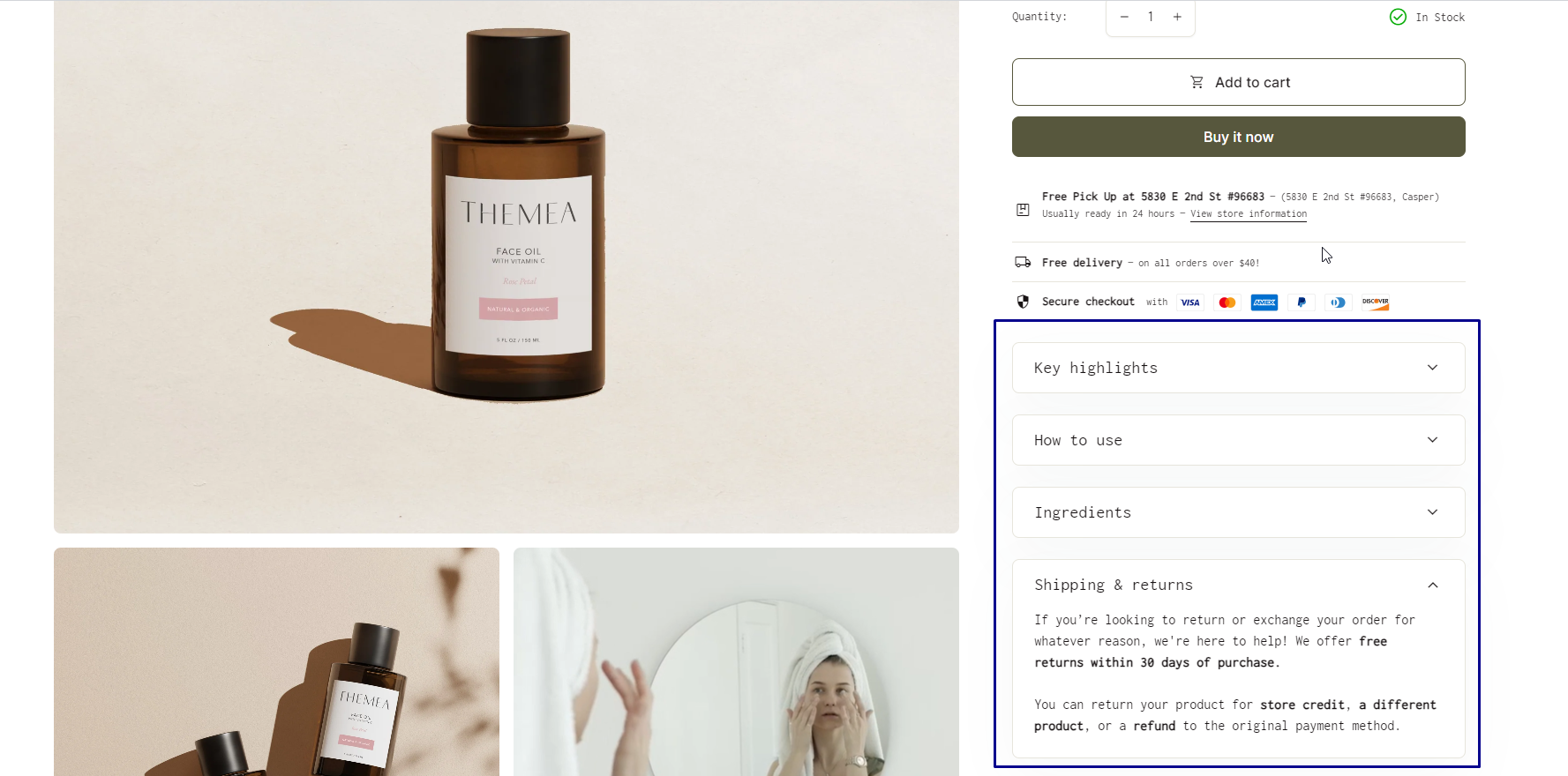 Product Tabs